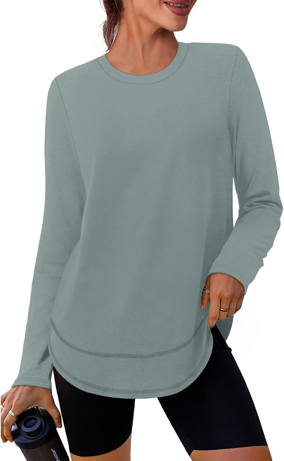  Women's Workout Tops Long Sleeve Shirts Sun Protection UPF 50+ Quick Dry Shirts for Hiking Running S-3XL