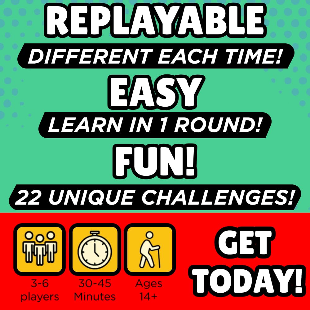 BATSU! Das Partykartenspiel! leicht zu erlernen, schnell runden, wiederspielbares Partykartenspiel, +14, unbeschwerter Spaß für die ganze Familie