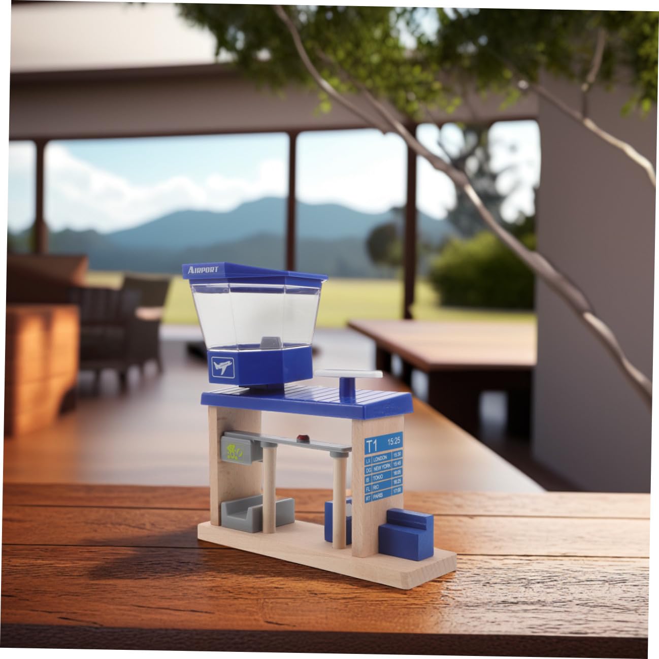 Accessorio Pista Aeroporto in Legno e Plastica 1 Pz | Bambini, Design Unico, per Asili e Casa, Stimola Creatività e Ragionamento
