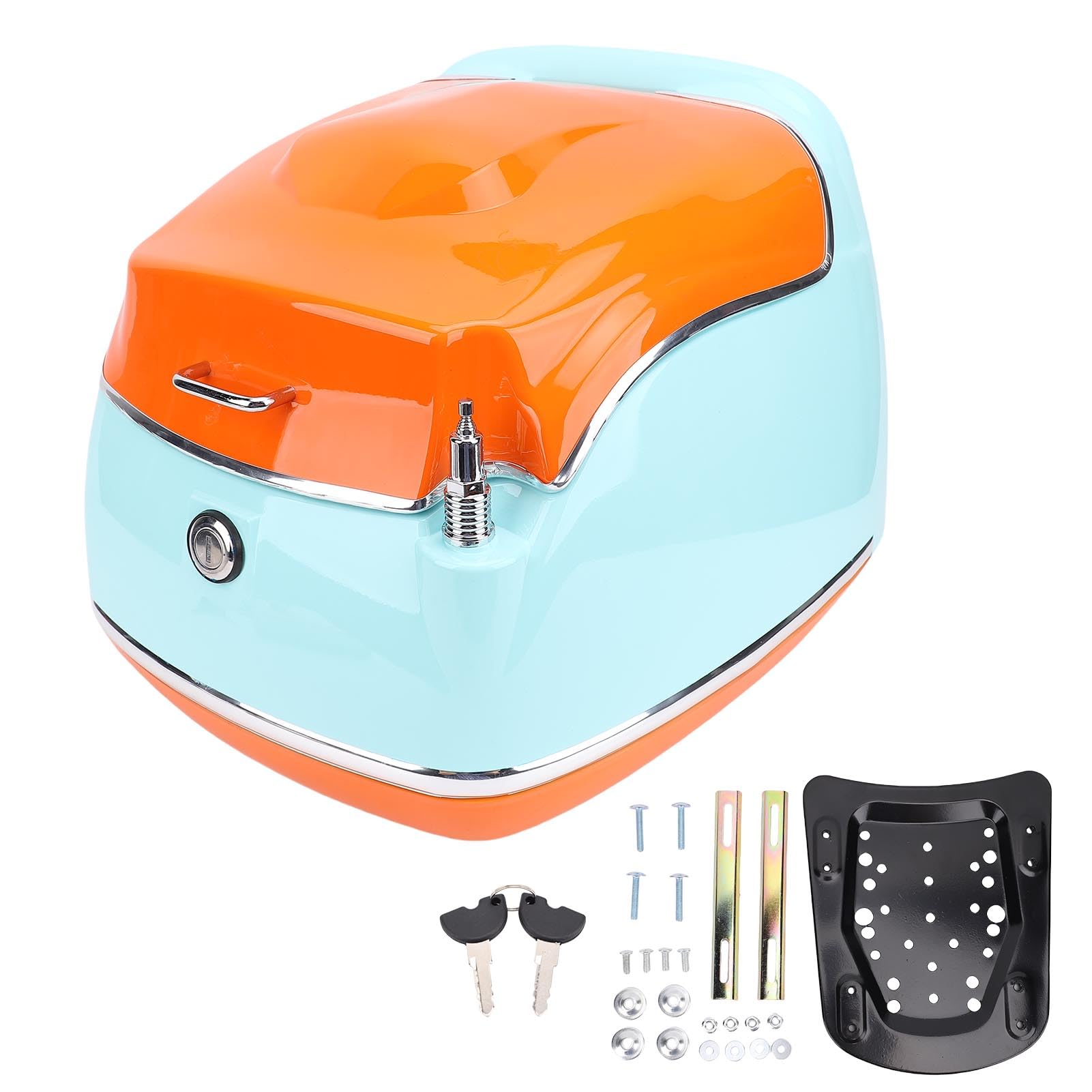 Amazon | Luocute レトロなオートバイのテールボックス、38Lのトップ