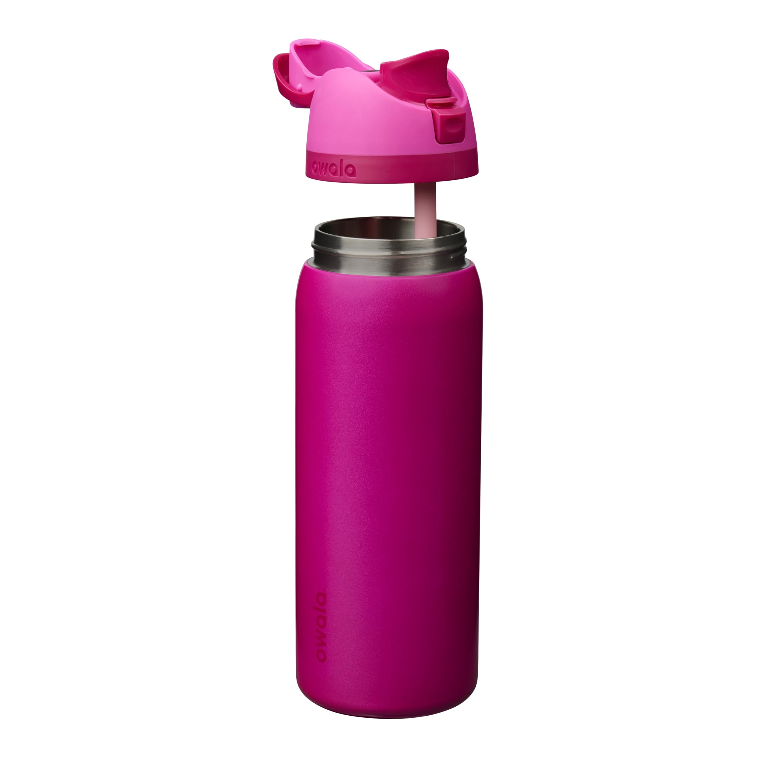 Owala FreeSip Insulated Stainless Steel Water Bottle 32 Oz Read My Lips alternate