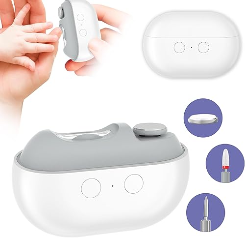 Cortaúñas eléctrico, recortadora de uñas 4 en 1 con luz LED, recortadora de uñas eléctrica de seguridad recargable tipo C con pulido y molienda para