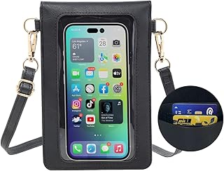 AnsTOP Small Crossbody Bags for Women, Vegan Leather Crossbody Phone Purse, Handheld & Adjustable Shoulder Strap