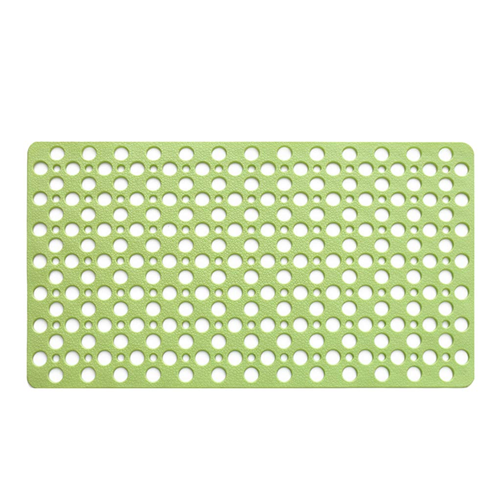 Elegant Essence Non-Slip Bathroom Shower Mat Suction Cup Bathtub Mat Kitchen Mat Green