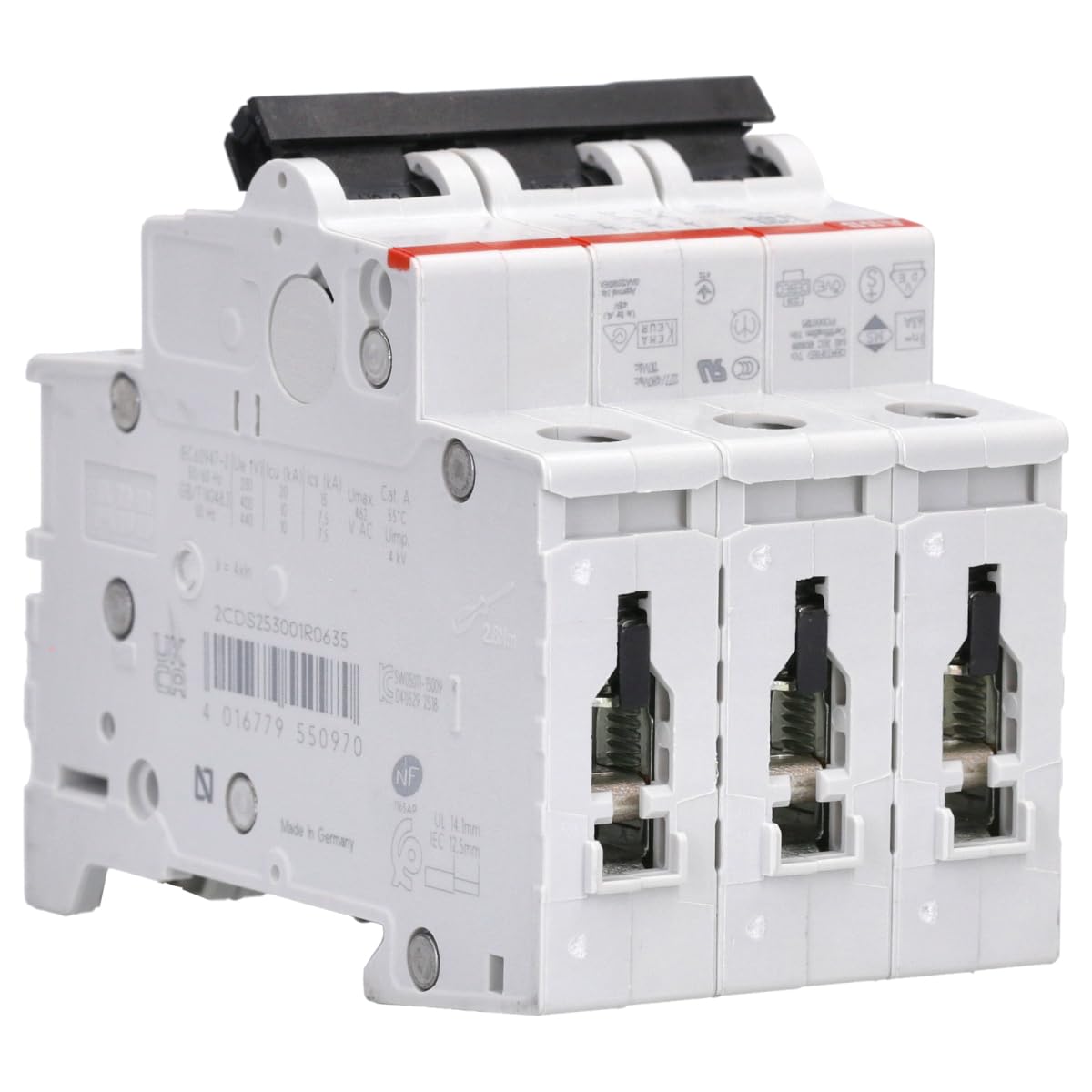 ABB S203 B63 Automatikschalter 6KA 3P, weiß