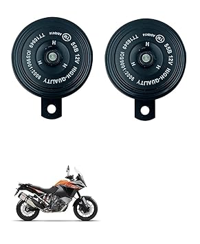 Znee Smart Motorcycle Horn Loud Sound Waterproof 12V 110DB (Set of 2) for KTM 1050 Adventure