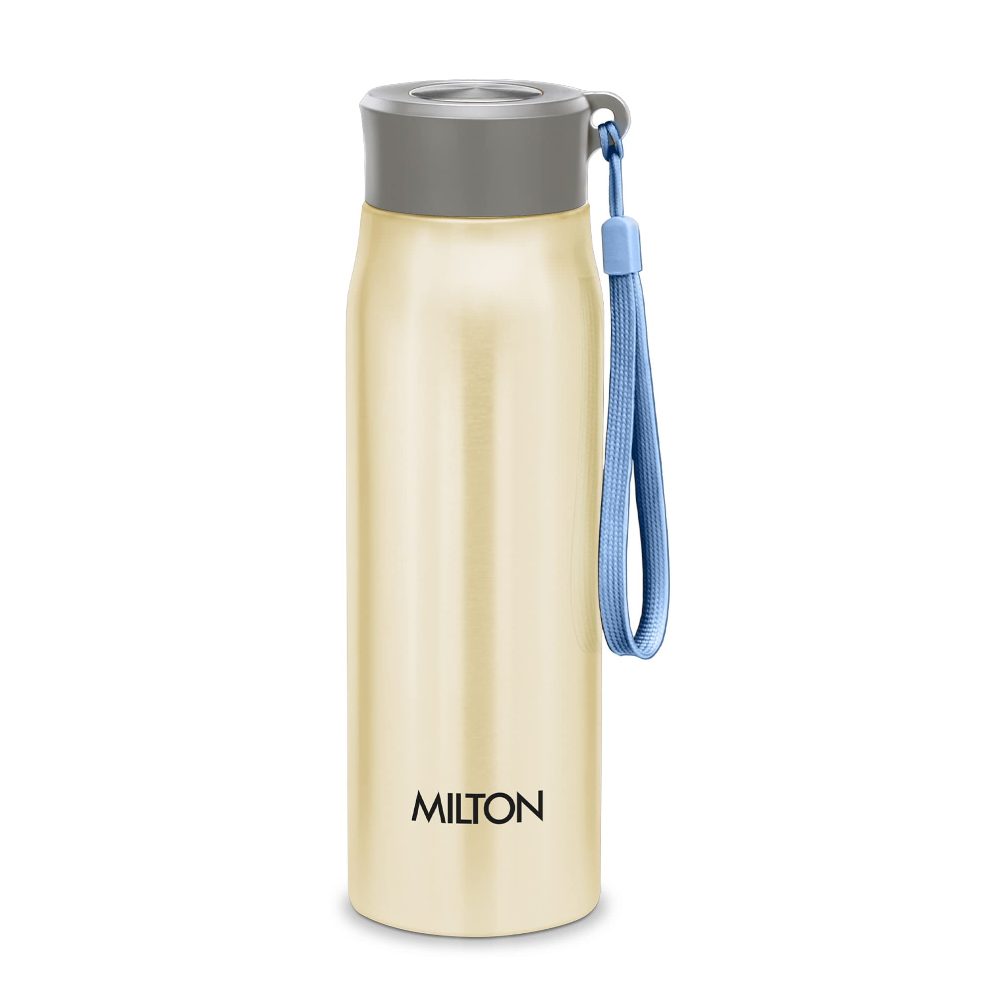 MILTON Handy 650 Stainless Steel Water Bottle, 690 ml, Lemon Green | Leak Proof | Easy to Carry | Gym Bottle | Home | Kitchen | Hiking | Treking Bottle | Travel Bottle (Pack of 1)