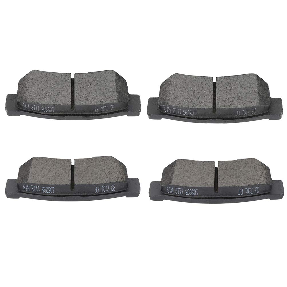 cciyu D813 Rear Ceramic Brake Pads Kits 4pcs Fit For Hyundai For Azera,For Elantra,For Santa Fe,For Sonata,For Tucson,For XG300,For XG350,For Kia For Amanti,For Magentis,For Optima,For Sportage