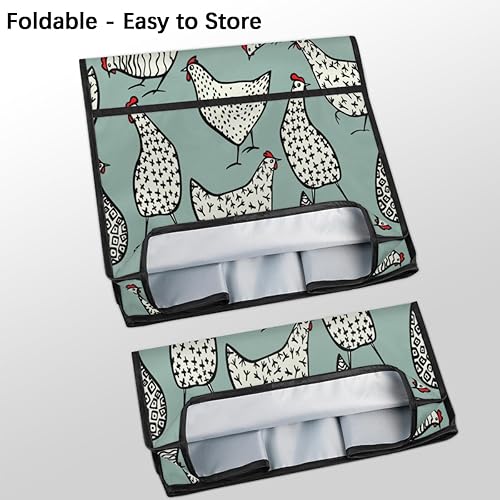 Miniatura 7 de Funda para batidora de pie para pollos dibujados a mano, compatible con mezclador de 6 a 8 cuartos de galón, se adapta a todos los cabezales