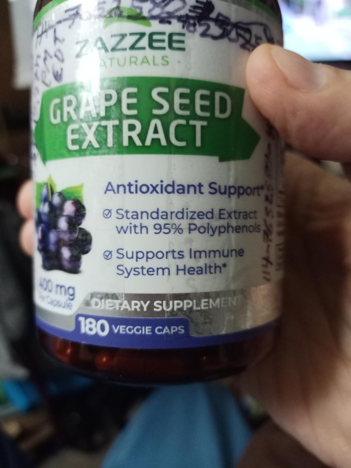 Zazzee High Strength Grape Seed 50:1 Extract, 180 India | Ubuy