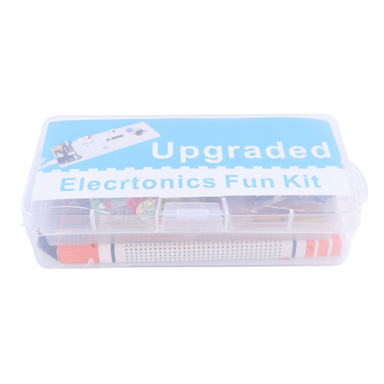 Generic Assortimento Divertente di Componenti Elettronici con Breadboard da 830 Fori per R3, Kit Elettronico Completo e Multifunzionale per gli Appassionati del Fai da Te