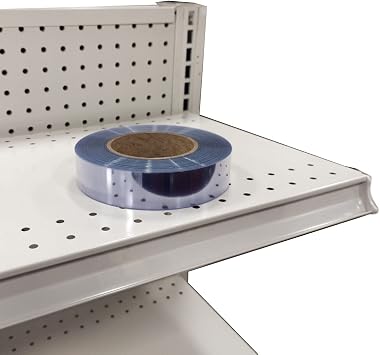 Transparent/Clear Gondola Shelf Vinyl Insert for Ticket Channel 130 x 1.25"- 5 Pack