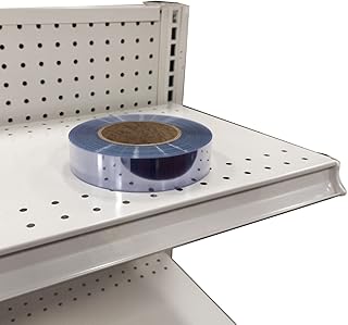 Transparent/Clear Gondola Shelving Vinyl Insert for Ticket Channel 130 FT. x 1.25 in. - Clear