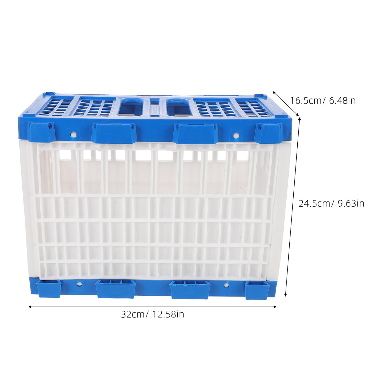 Abaodam Jaula Portátil para Palomas de Carreras Puerta Lateral Abatible Cesta de Plástico Ligera 32X165X245 CM para Entrenamiento Transporte y Liberación Segura Exteriores