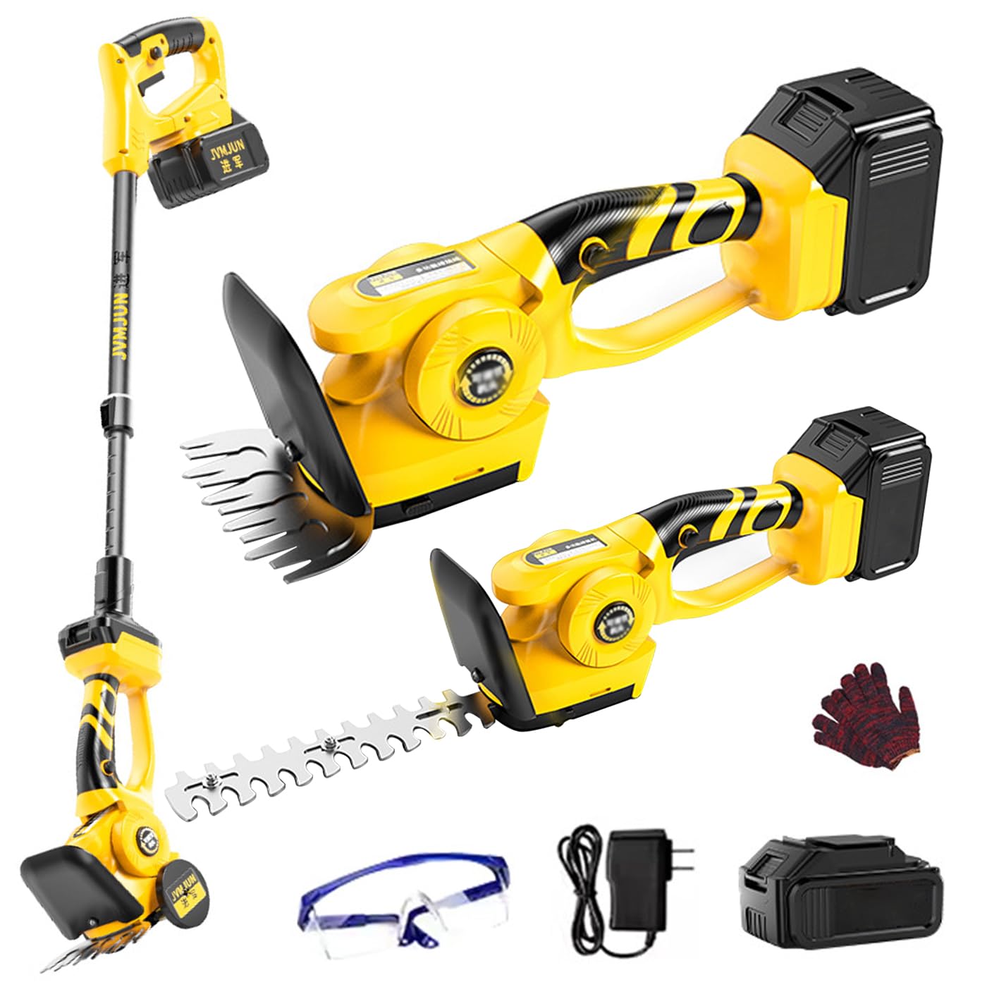 Outils de jardin sans fil à batterie avec taille-haie télescopique pour couper sans échelle