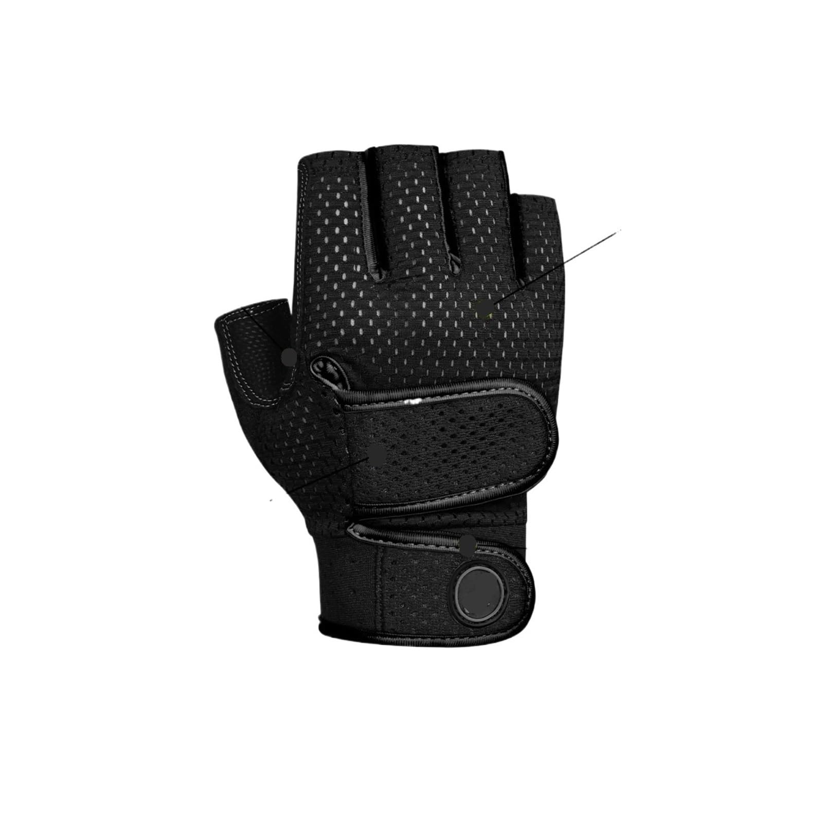 Guanti Da Fitness Guanti da palestra, guanti antiscivolo, cuscinetti for trazioni, allenamento di potenza, sollevamento pesi, guanti da fitness for uomo Per Il Fitness
