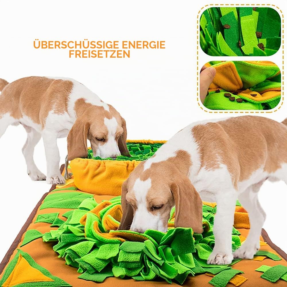 AWOOF Schnüffelteppich für Hunde Schnüffelmatte, interaktive Hundefuttermatte, langlebige Futterspiele, fördert natürliche Futtersuche, Stressabbau, für kleine, mittelgroße und große Hunde
