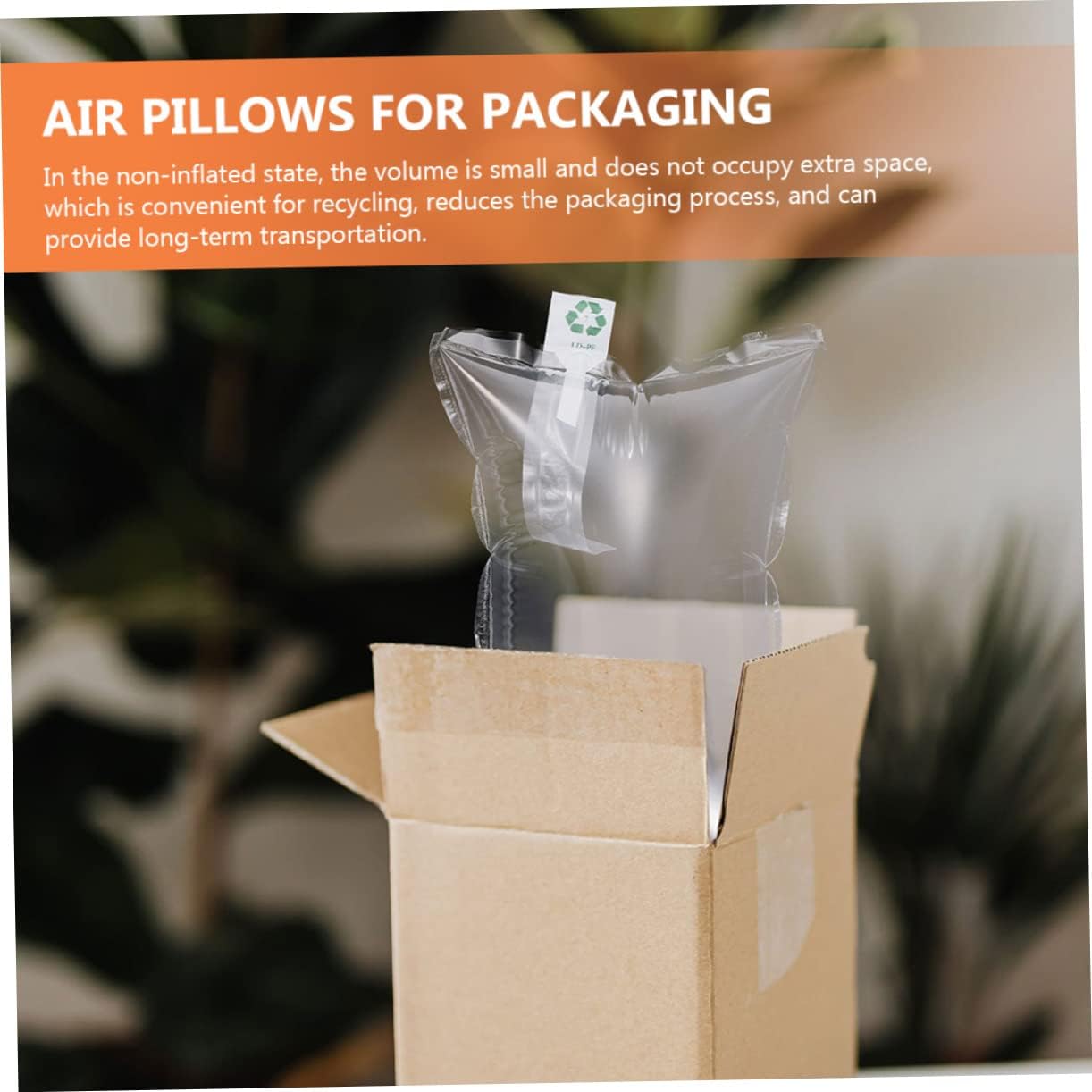 50pcs Inflatable Air Pillow Packaging Bags Cushions for Shipping Fragile Items Lightweight Protective Air Pouches for Wine Bottles and More