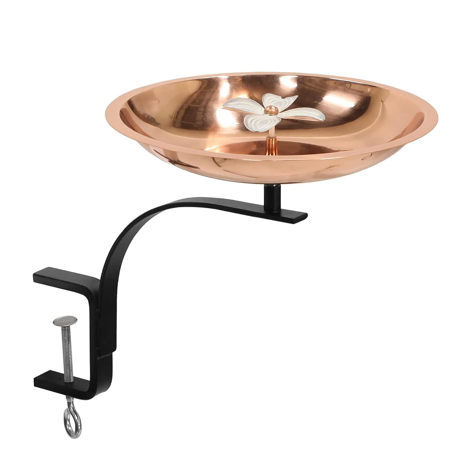 Achla designs Dogwood Birdbath with Rail Mount Bracket