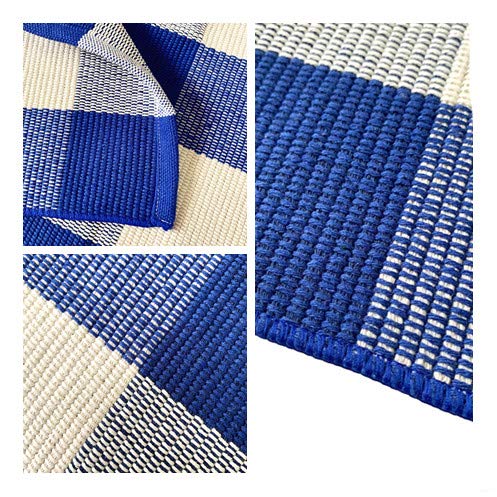 Buffalo Check Rug, Blue And White Plaid Rug Moven Doormat Washable Porch Kitchen Area Rugs,Decoration For Indoor & Outdoor Entryway, Patio, Kitchen,Laundry (23.5"×35.4") (Blue&White) #TOP2
