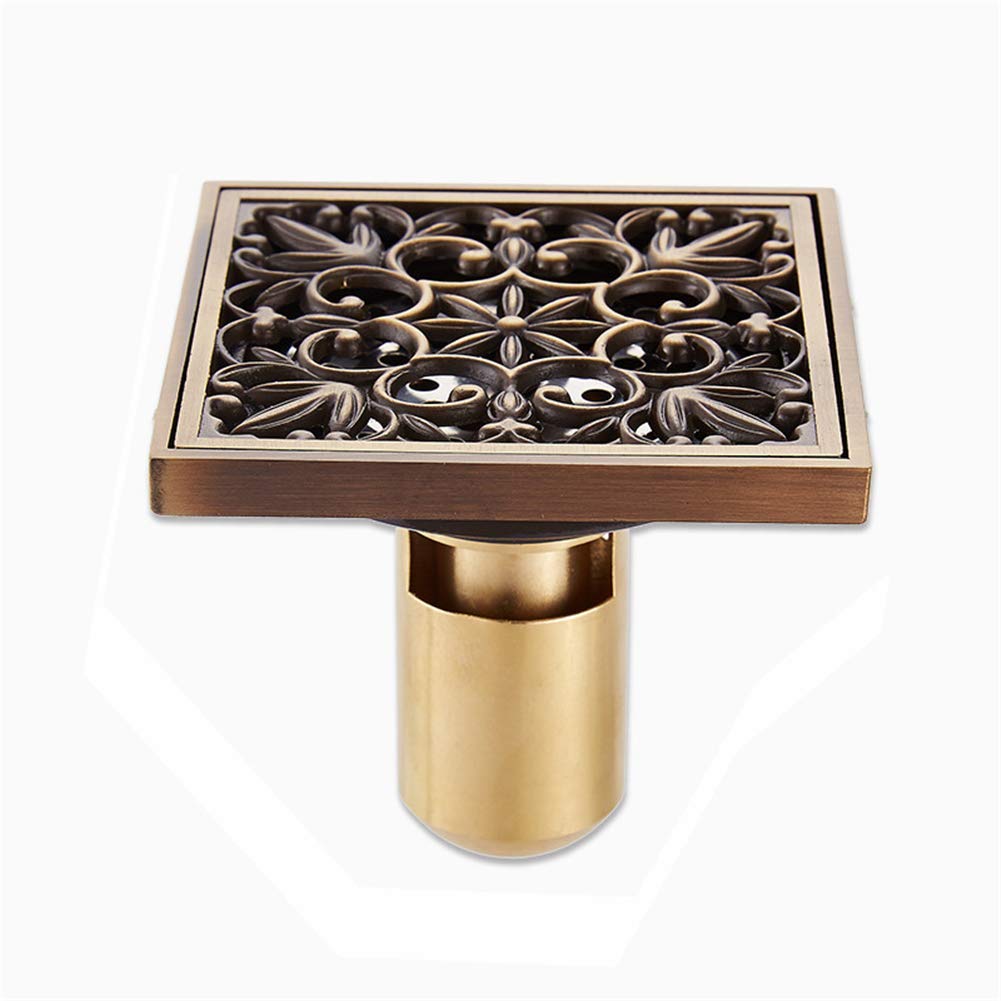 Buy RZM Drainage Floor Drain, Square Copper Floor Drain Rustproof