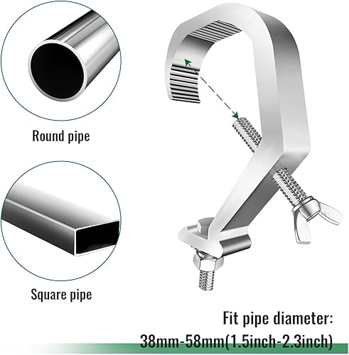 Miniatura 4 de Abrazaderas de DJ para luces, paquete de 12, dispositivo colgante de abrazadera de iluminación de escenario Czgor Carga máxima. Clips de escenario