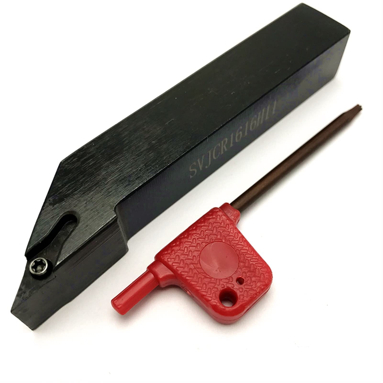 PC 1 Tenedor de Herramientas de torneado Externo + 1 0pcs Herramienta de Corte de Herramientas de Torno de inserción de carburo YIJIAN (Angle : SVJCR1212H11, Shank Diameter : VCGT110304 AK H01)