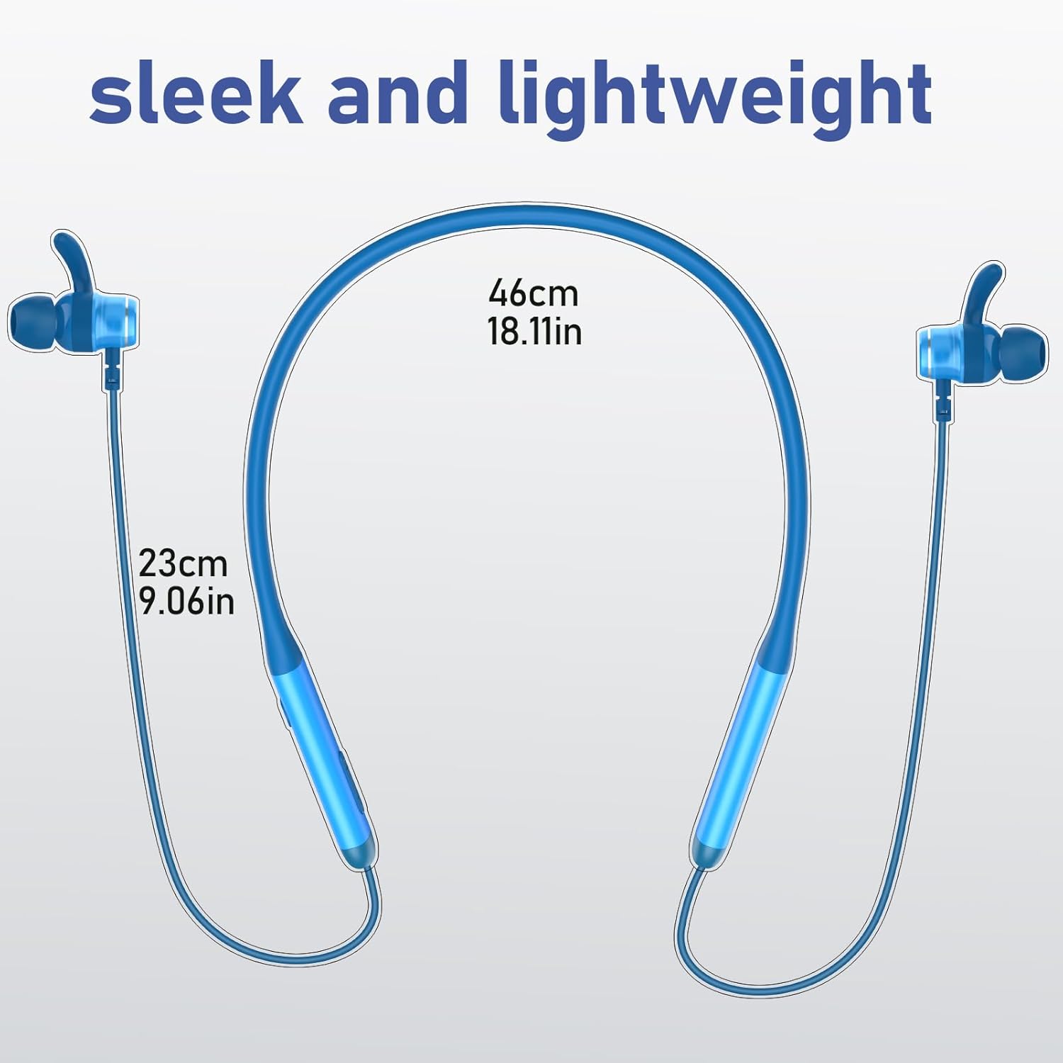 Neckband Bluetooth Headphones Twin Pack｜60H Playtime ×2｜3C Fast Charge｜ENC Call Noise Reduction｜Dual Pairing｜180H Standby｜Perfect for Couples & Sports - Image 6
