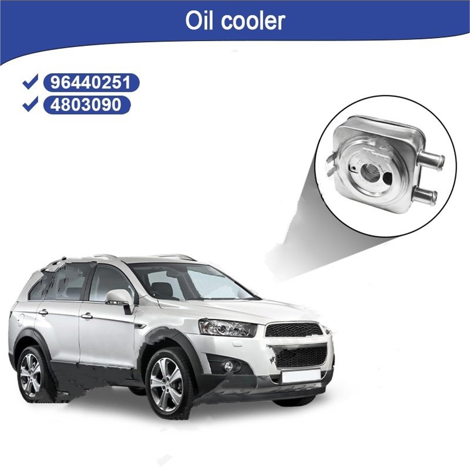 Chłodnica oleju samochodowego Pasuje do Chevrolet Captiva 2007~2010 Cruze Epica 96440251 4803090 Chłodnica oleju silnikowego Części modeli samochodów Płyta chłodząca