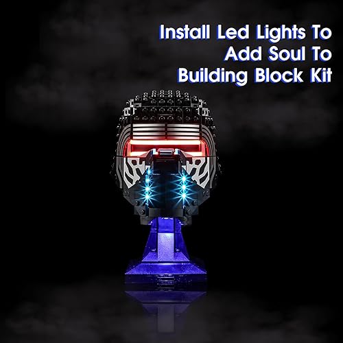 Miniatura 3 de Vaodest Luz LED para casco Lego Boba Fett 75277, diseño y configuración compatible con el modelo 75277 (solo luz LED, no kit de bloques de