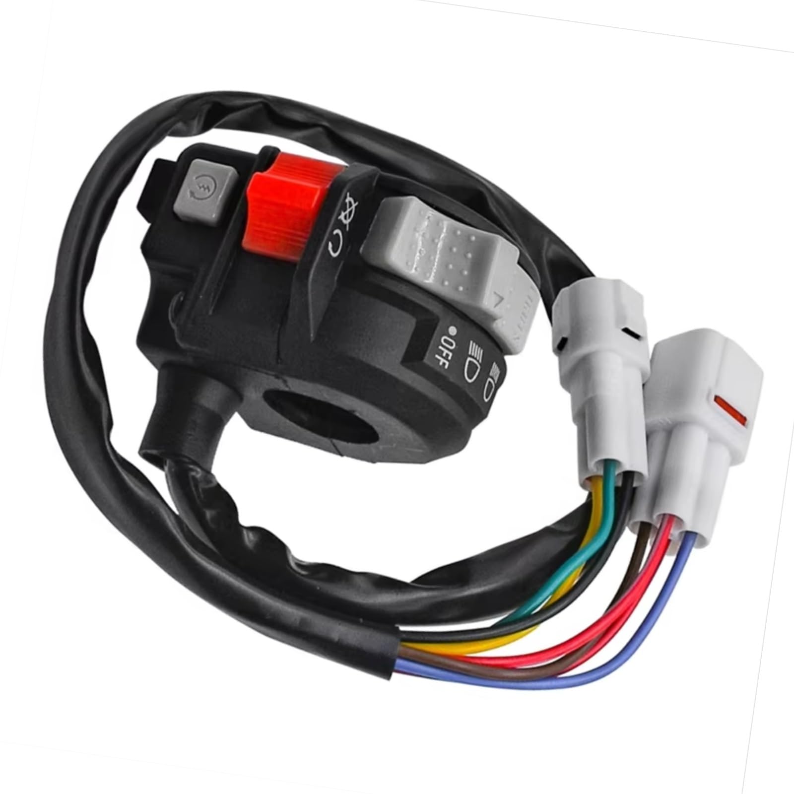 Interruptor señal moto Control Izquierdo Del Manillar Del Interruptor De La Motocicleta Compatible Con YFZ450 Para Grizzly Para Raptor 250 125 Faro De Arranque Apagado