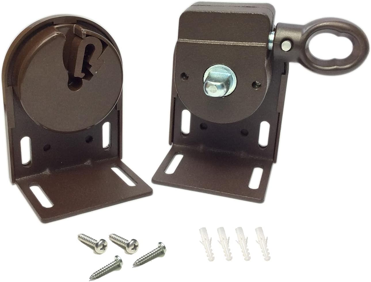 Replacement Mounting Brackets Kit for Coolaroo Exterior Cordless Roller Shades Outdoor Blinds(Brown)