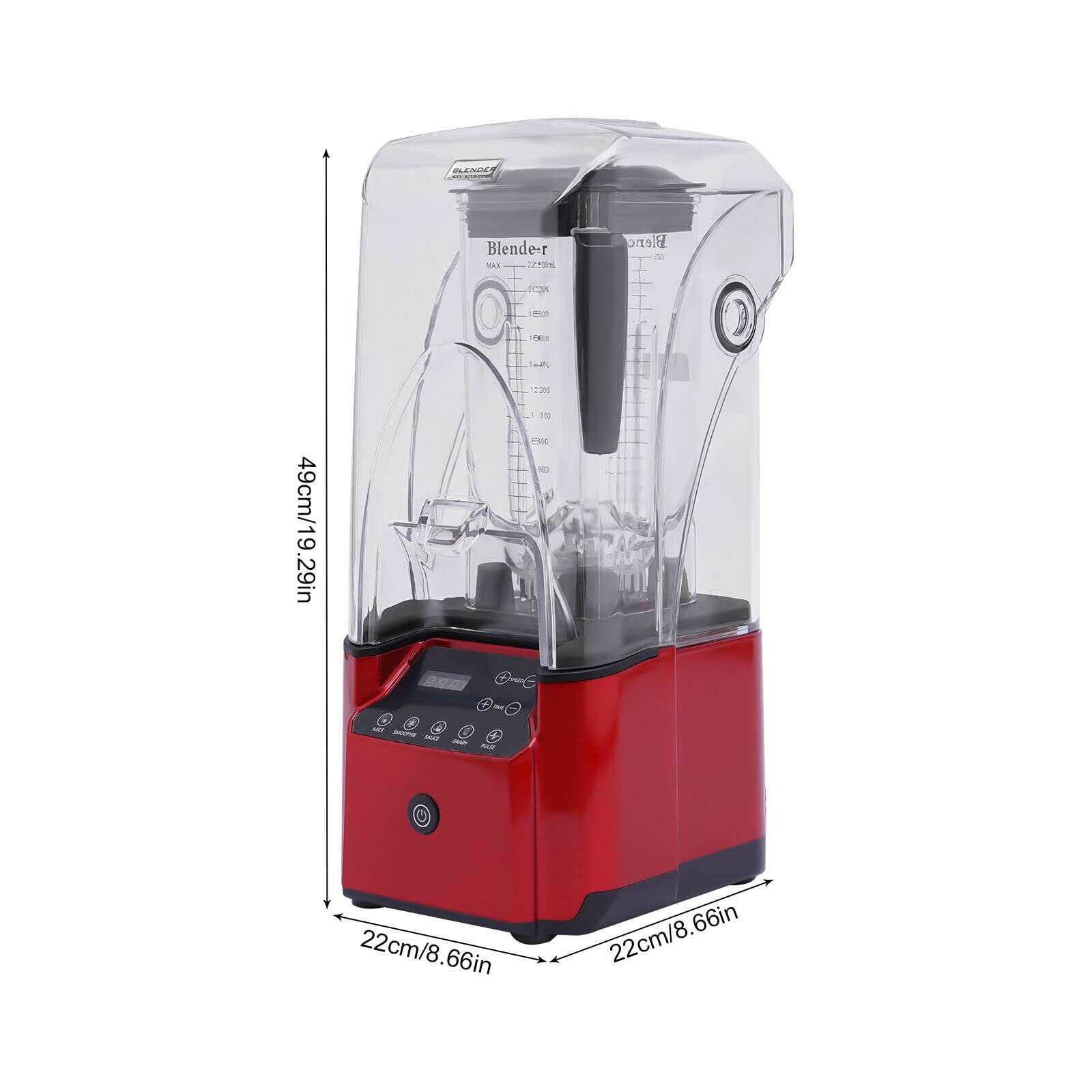 Blender, Mixeur Smoothie avec 6 Lames en Acier Inoxydable, Multi Angle