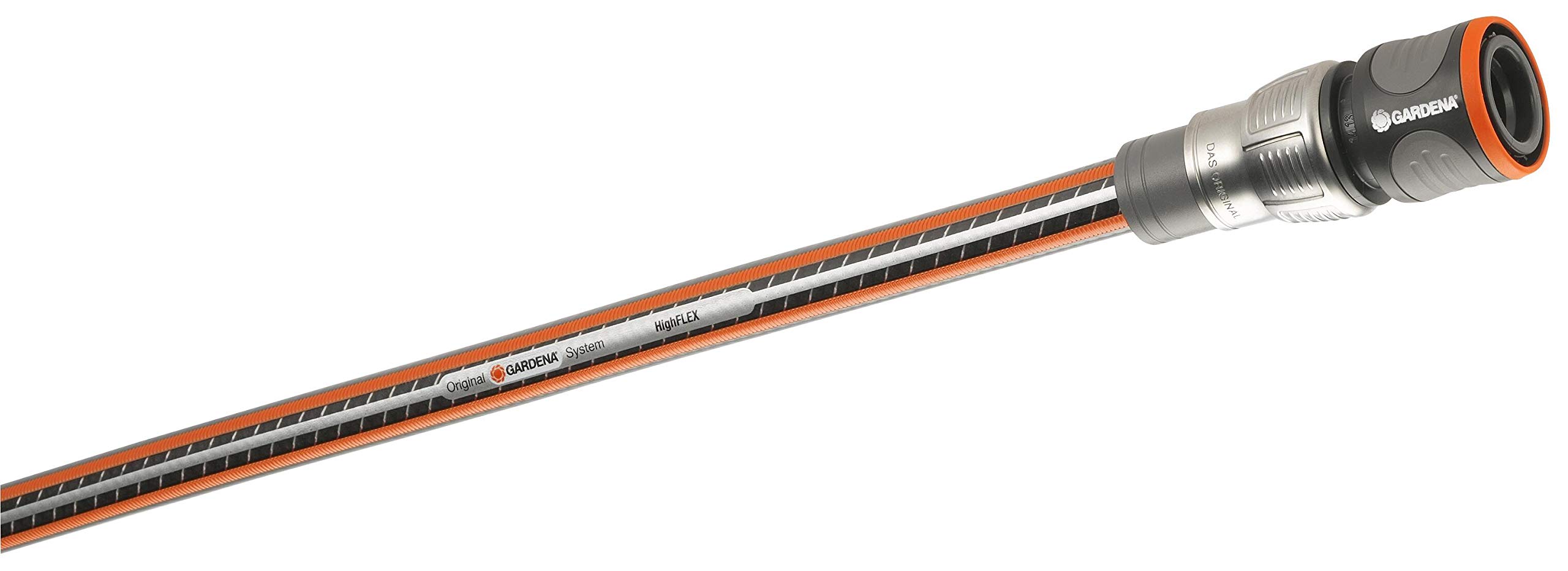 Gardena Comfort HighFLEX Tubo 18 m, 13 mm (1/2"): Tubo da Giardino con Profilo Power Grip, Pressione di Scoppio 25 Bar, PVC, indeformabile, Resistente ai Raggi UV (18062-20)