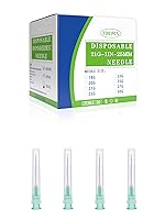 Vista 15 de Paquete de 100 accesorios desechables Luer Lock de calibre 18 de 1.5 pulgadas, envueltos individualmente