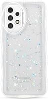 Vista 43 de ZTOFERA Funda protectora para Samsung Galaxy A14 4G/5G de 6.6", ondulada, con brillantina de estrella, poliuretano termoplástico transparente, suave