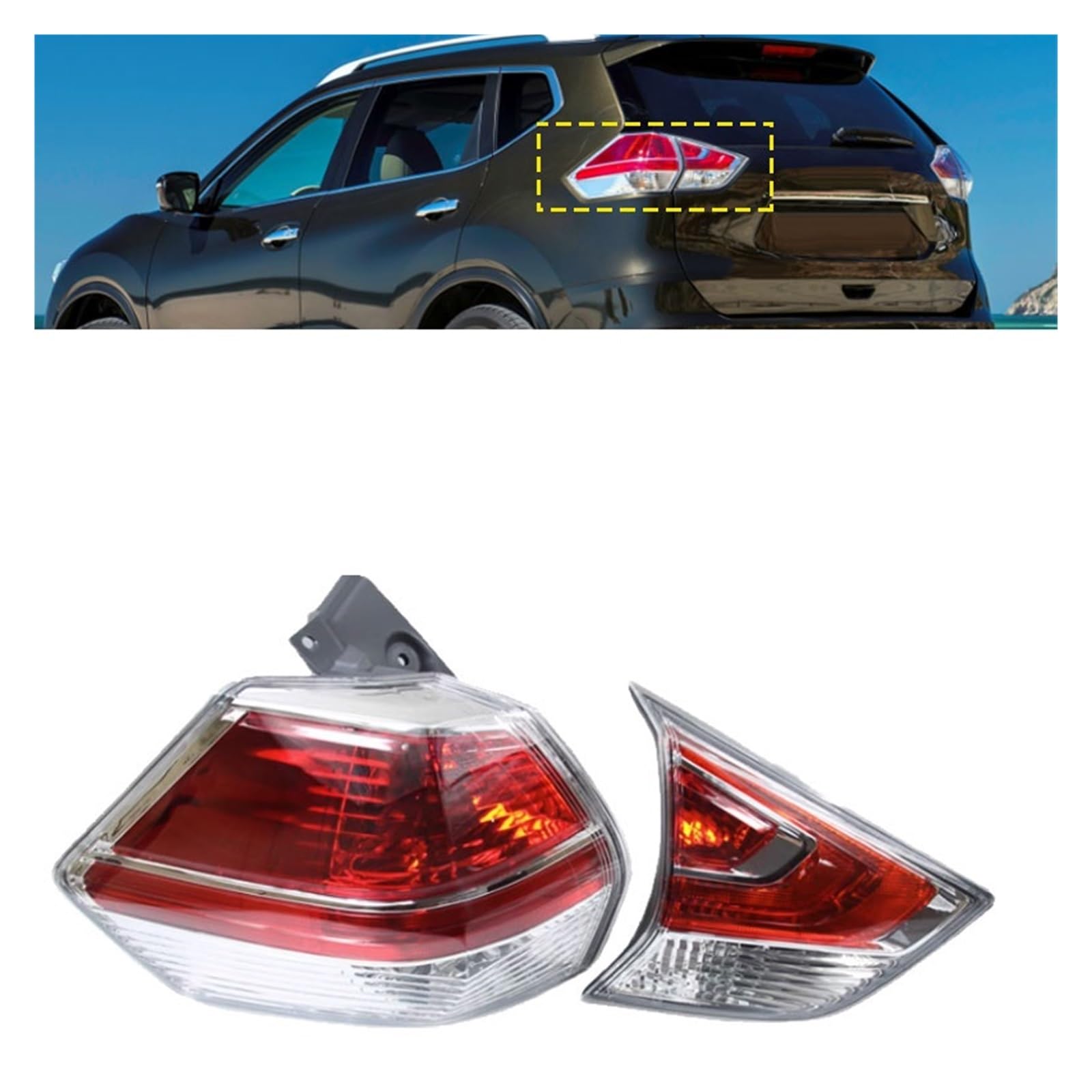日産 エクストレイル T32 LED テールランプ フィニッシャー 左右