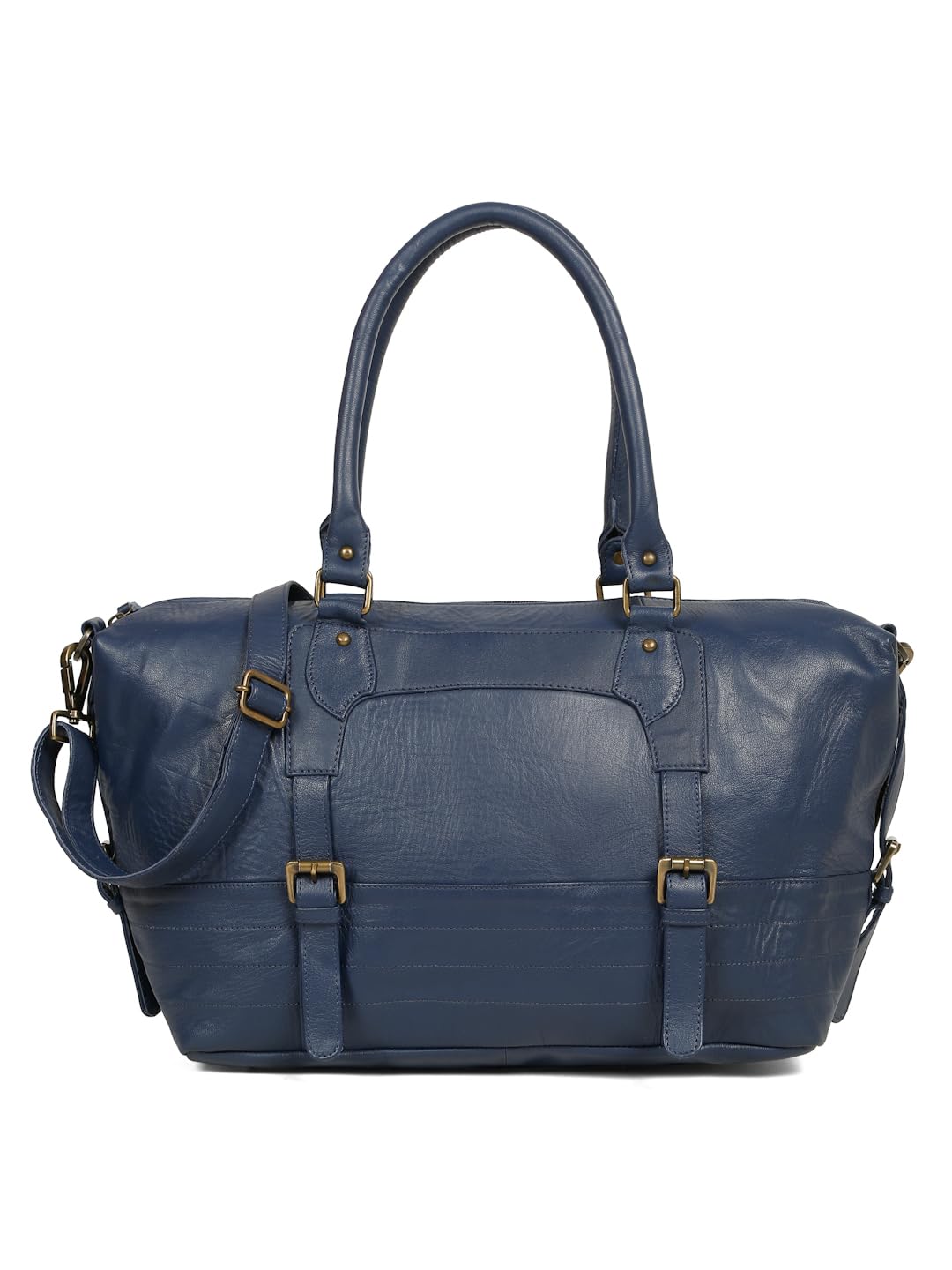 Women's Blue Travel Duffle Bag with Adjustable Shoulder Strap Spacious Overnight Bag for Travel, Gym & Weekend Trips-image-31
