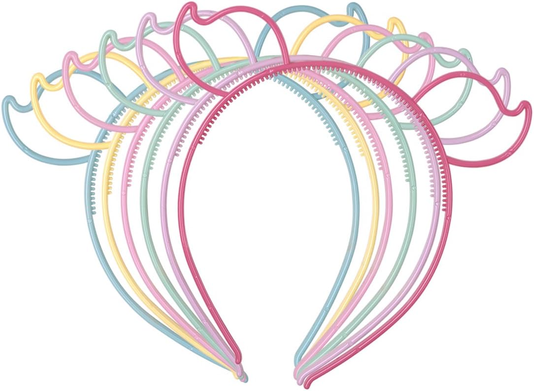 12pcs Pig Ears Plastic Girls Headbands Children Hairbands Accessories (SP-Pig)