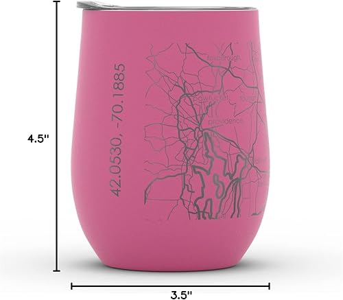 Vista 951 de Well Told Lexington Kentucky Map - Vaso de vino aislado con grabado de mapa de Kentucky, taza de acero inoxidable grabada (12 onzas, verde domingo)