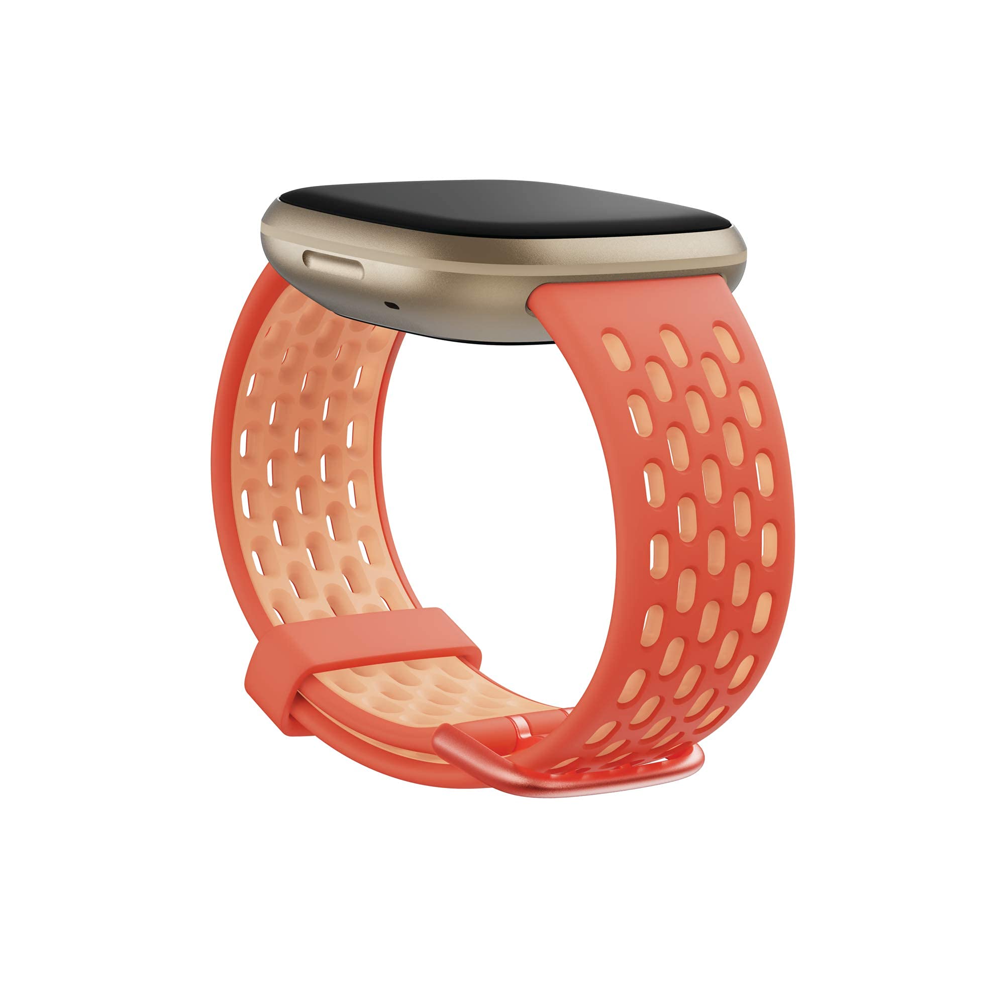 Fitbit Versa 3 / Sense Sport Band Accessory, Melon/Rose, Small - Image 4