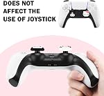 DLseego Chat & Le mauvais lapin 4PCS Prises de main pour Xbox One PS5 PlayStation4 DualSense Commutateur Pro Contrôleur sans fil Deck vapeur, silicone doux anti-dérapant bouton de la carte japonaise 3D Couverture de joystick
