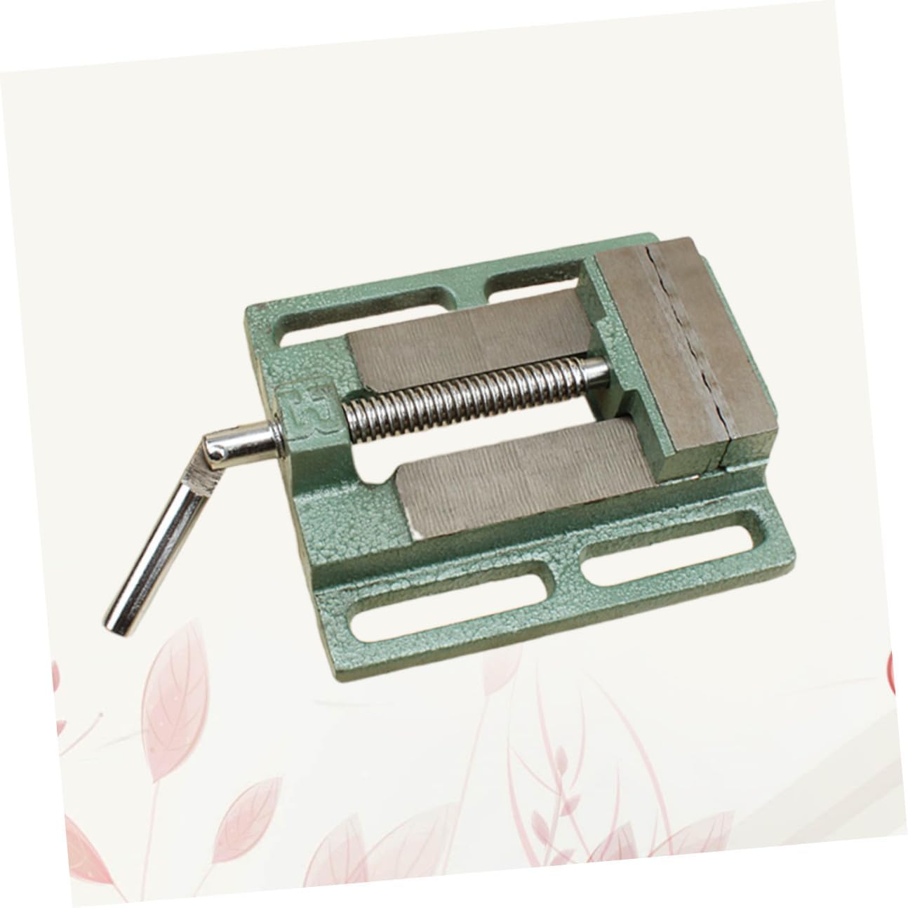 5 Inch Table Vise Drill Press Vise Bench Clamp for Woodworking and Drilling, Cast Iron Small Bench Clamp for Milling Machine Use, Grey