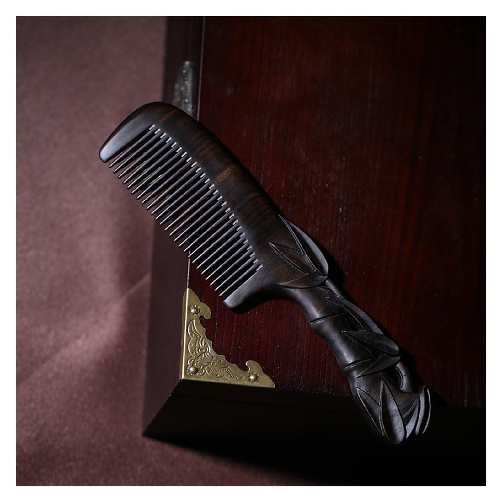 Peruka Grzebień Household Fine-tooth Comb Chinese Retro Style Comb Bathroom Shower Comb With Handle Design Duże grzebienie do włosów