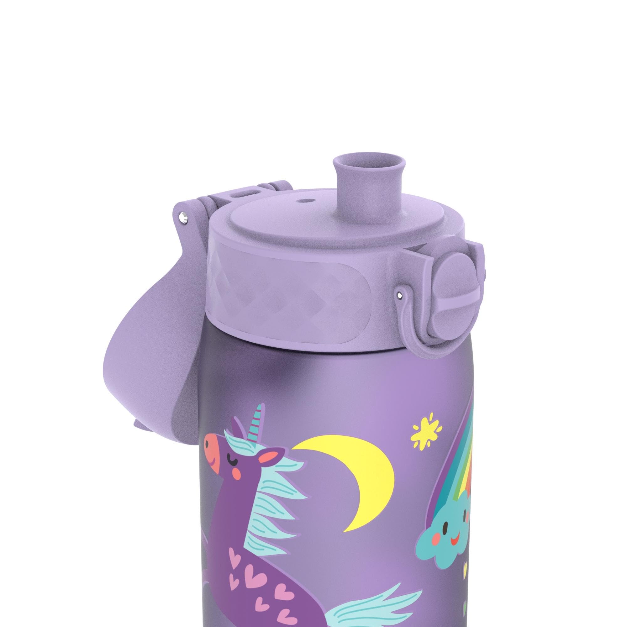 Ion8 Water Bottle, 500ml/18oz, Slim Leak Proof & BPA-Free Drinking Bottle, Secure Lock Prevents Spills, Dishwasher Safe - Image 4