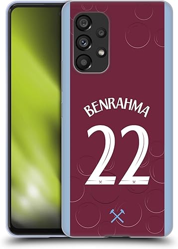 Head Case Designs Officially Licensed West Ham United FC Saïd Benrahma 202324 Players Home Kit Soft Gel Case Compatible with Samsung Galaxy A53 5G