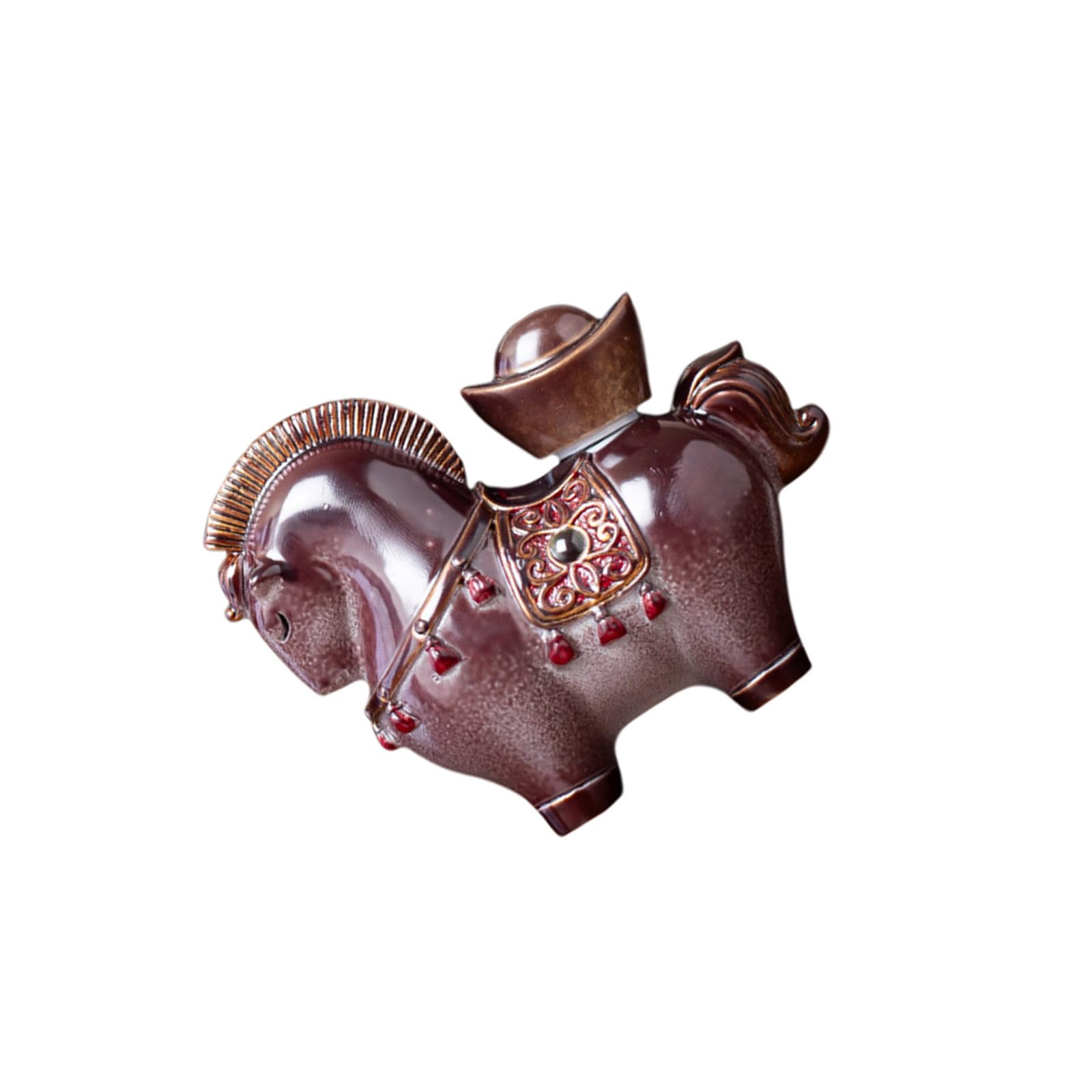 our fave Enchanting Luck Horse Figurine Resin Ornament Transforms Color with Temperature Color Shifting Tea Pet Heat Sensitive Tea Accessory Wealth Attracting Decoration