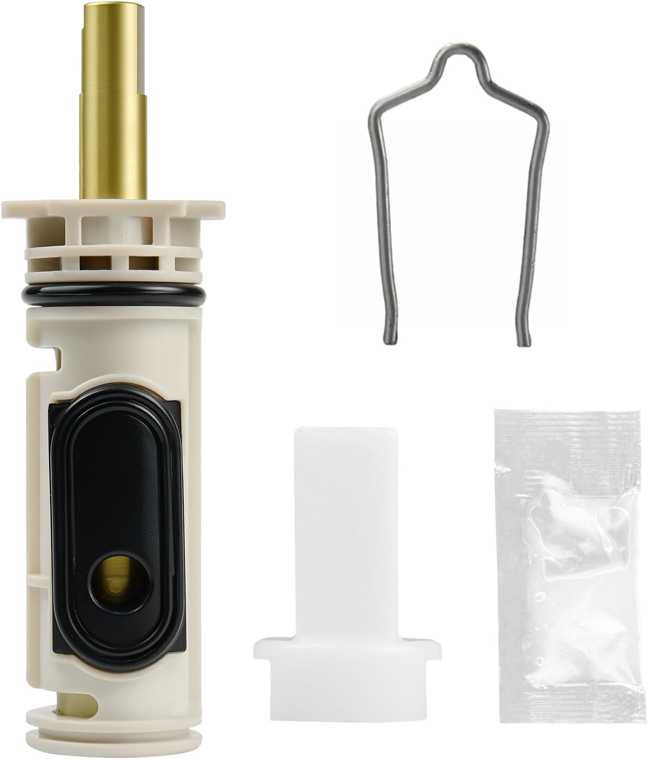 1222 Replacement Cartridge Kit for Moen One Handle Posi Temp Faucet, Compatible with Moen Bathtub & Shower Valve Cartridge, Durable Brass & Plastic Construction