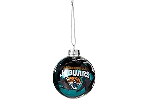 NFL Glitter and Tinsel Football Ornament