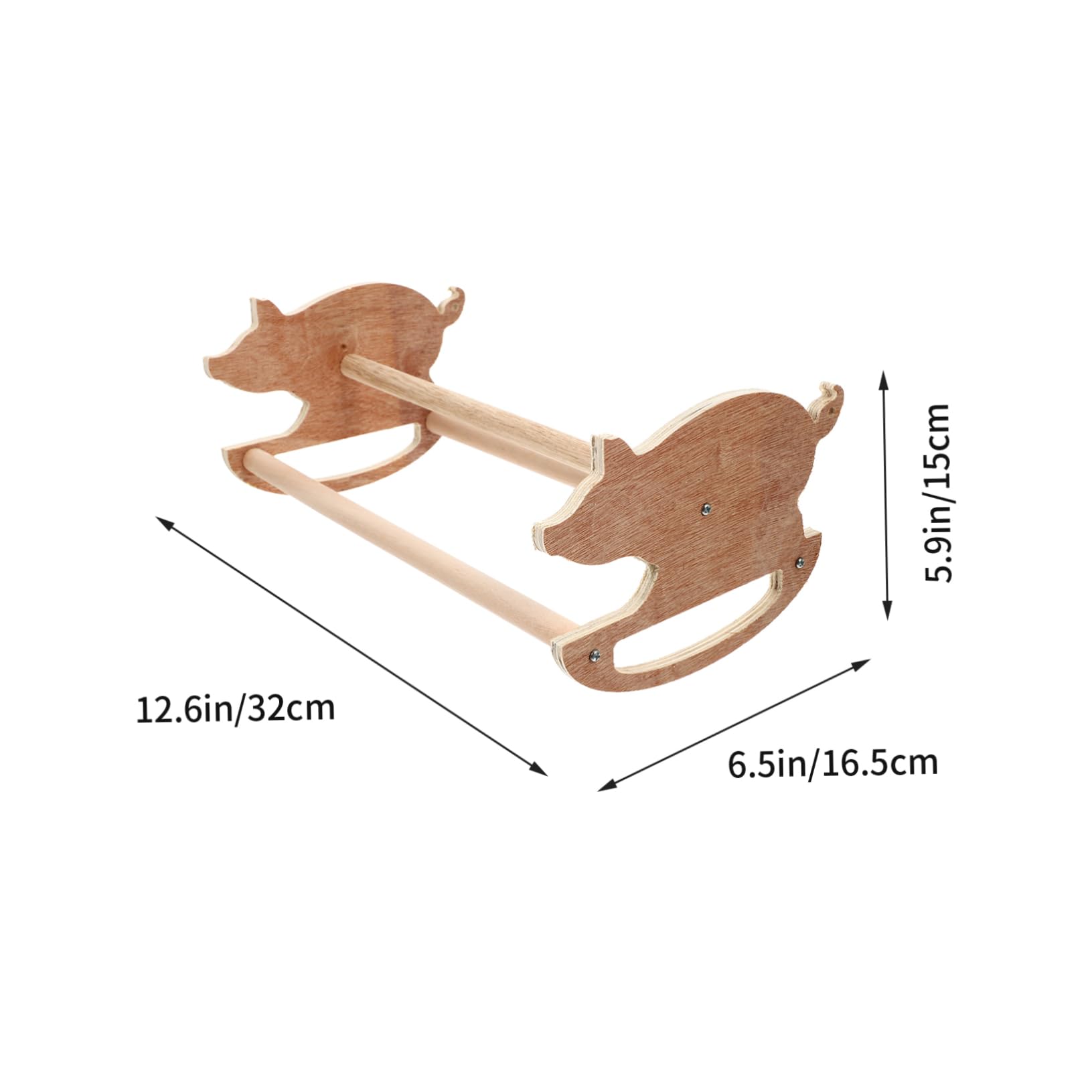 GALPADA 1Pc Funny Wooden Chicken Perch Chicken Standing Rack for Healthy and Smooth Design Exercise Stand for Pets